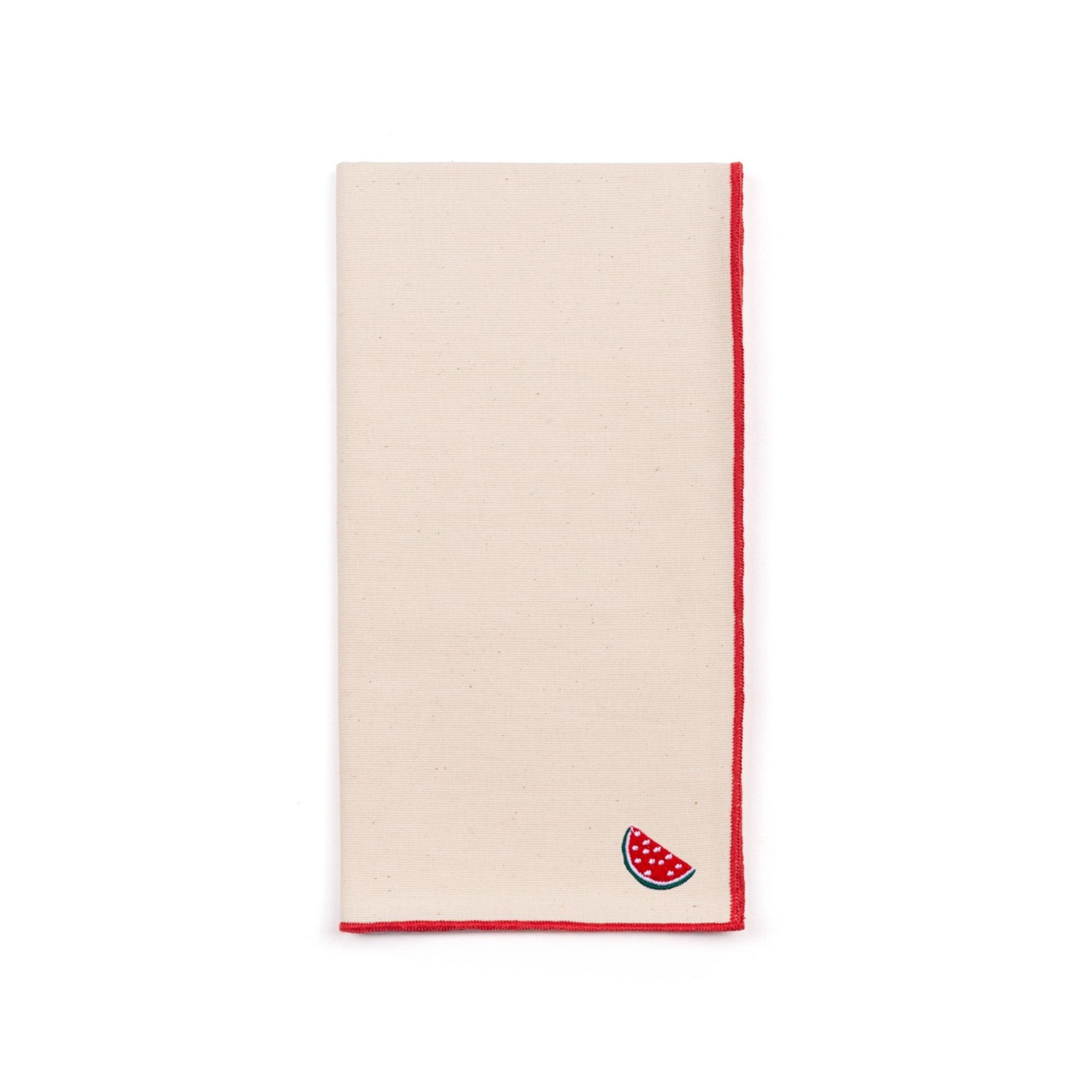 Ecru Nazaré napkins with fruit embroidery - Torres Novas