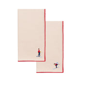 Ecru Nazaré napkins with retro embroidery - Torres Novas