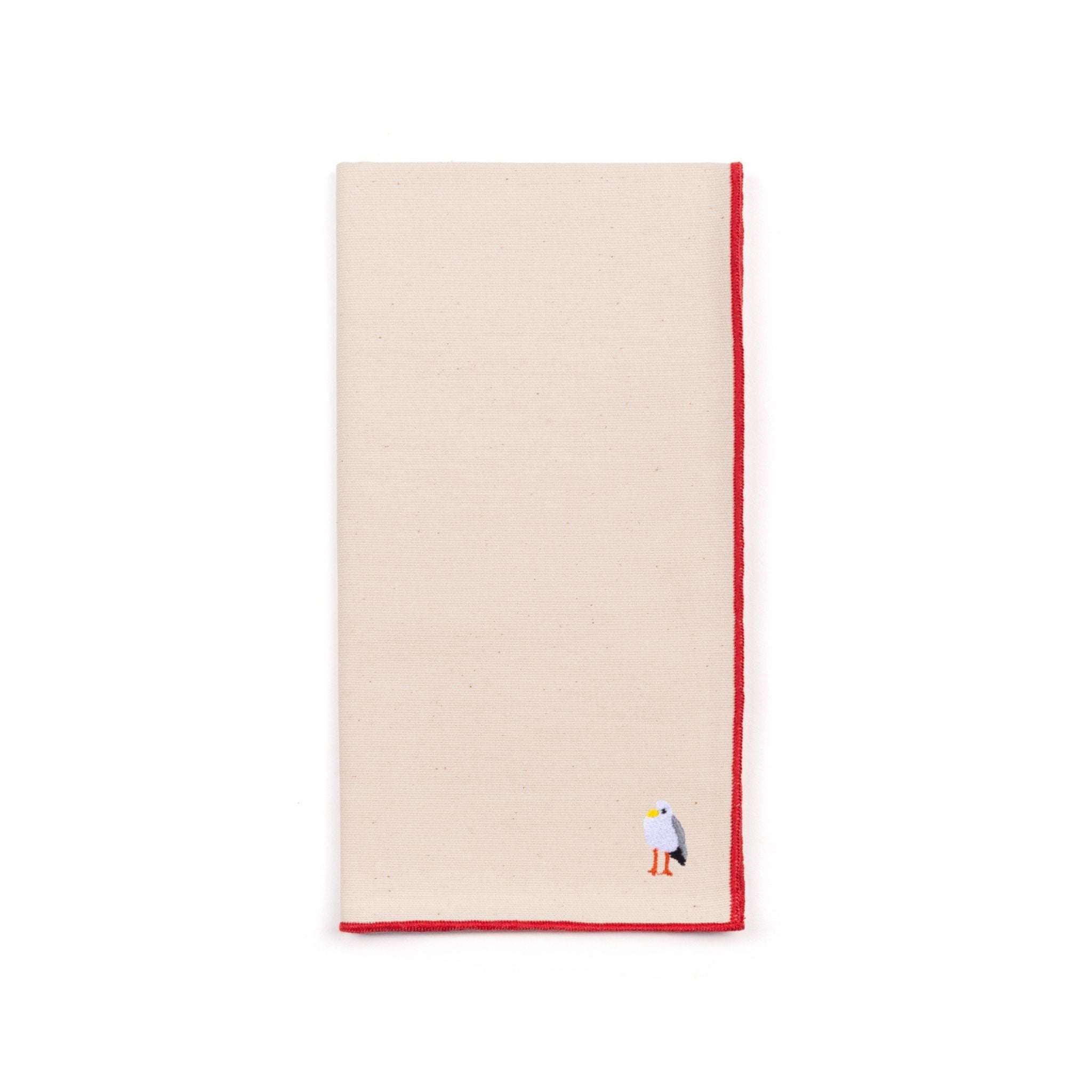 Ecru Nazaré napkins with summer embroidery - Torres Novas