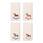 Ecru Nazaré napkins with horse embroidery - Torres Novas