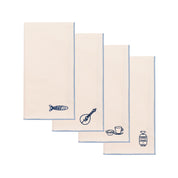 Ecru Nazaré napkins with Portugal embroidery - Torres Novas