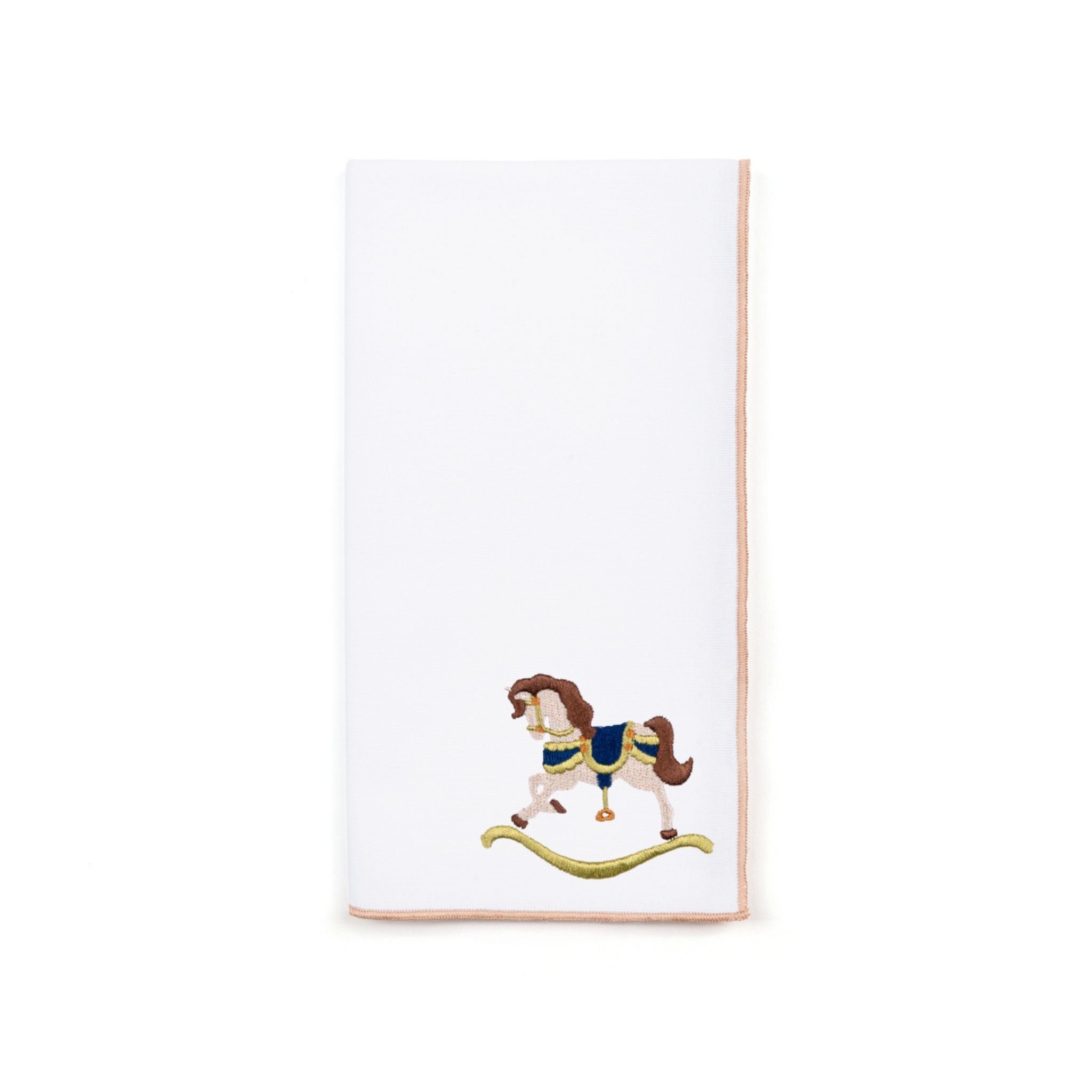 White Nazaré napkins with horse embroidery - Torres Novas