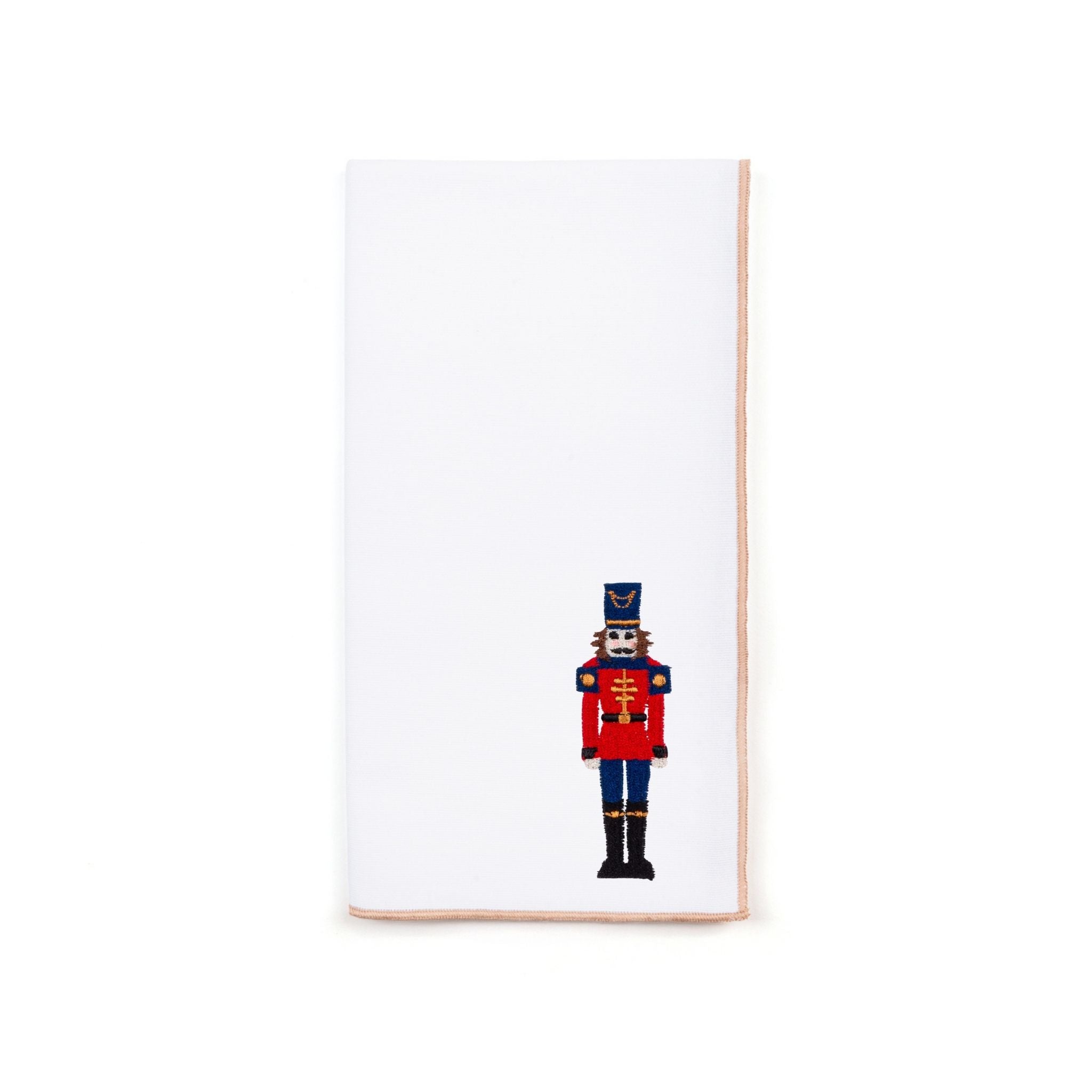 White Nazaré napkins with nutcracker embroidery - Torres Novas