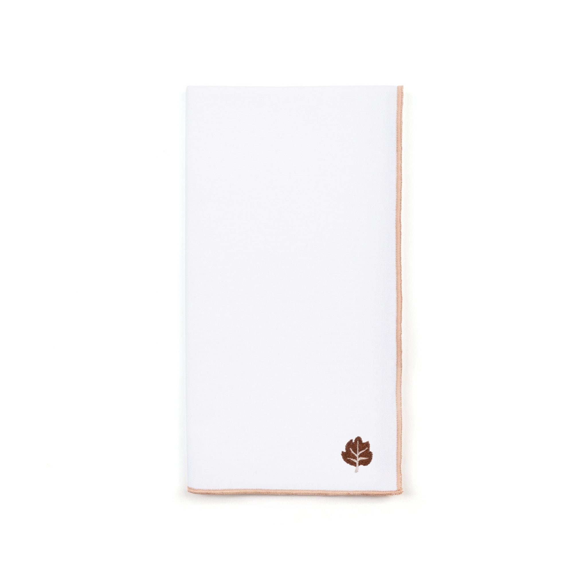 White Nazaré napkins with autumn embroidery - Torres Novas