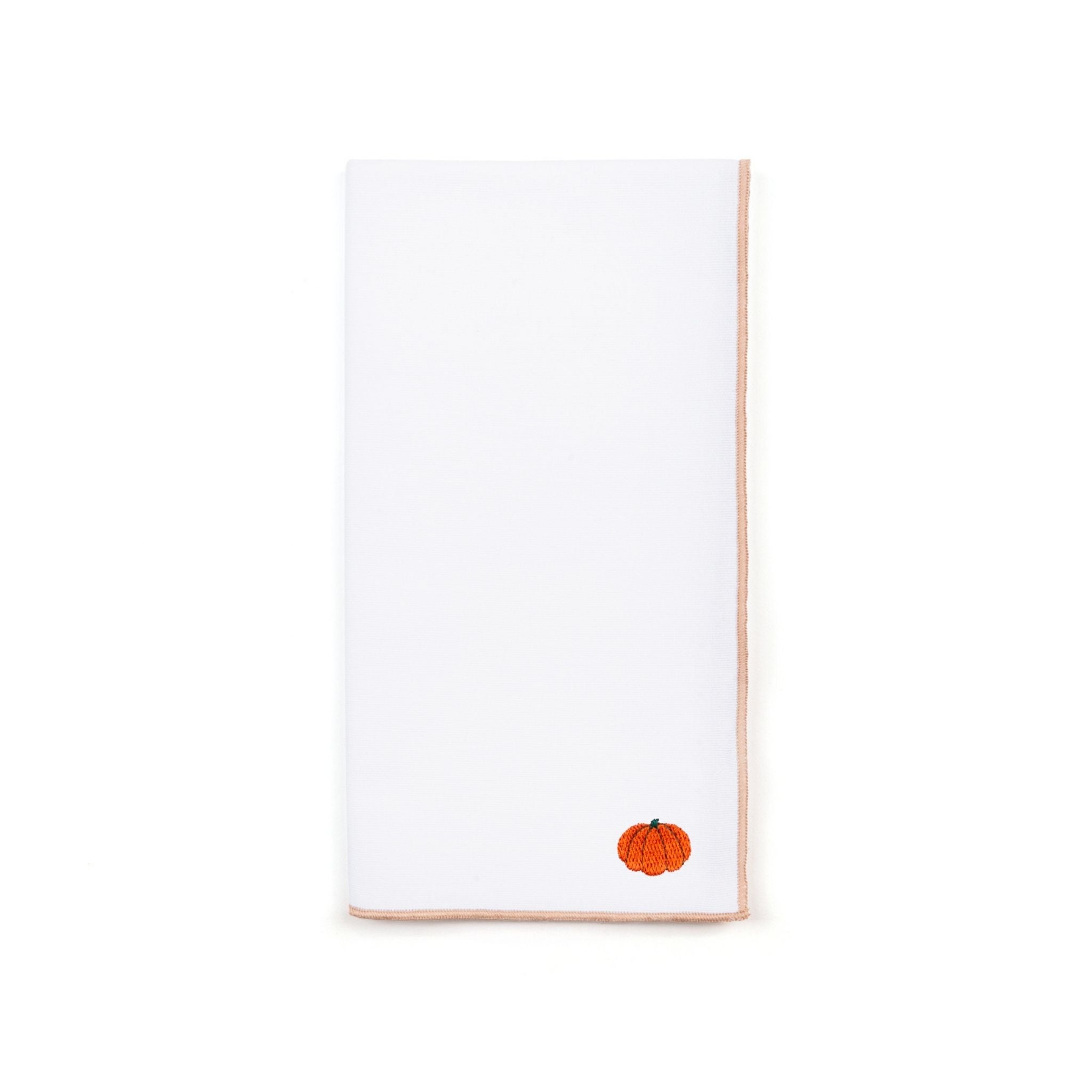 White Nazaré napkins with autumn embroidery - Torres Novas