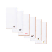White Nazaré napkins with farm embroidery - Torres Novas