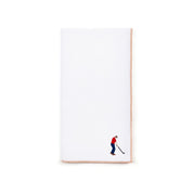 White Nazaré napkins with retro embroidery - Torres Novas