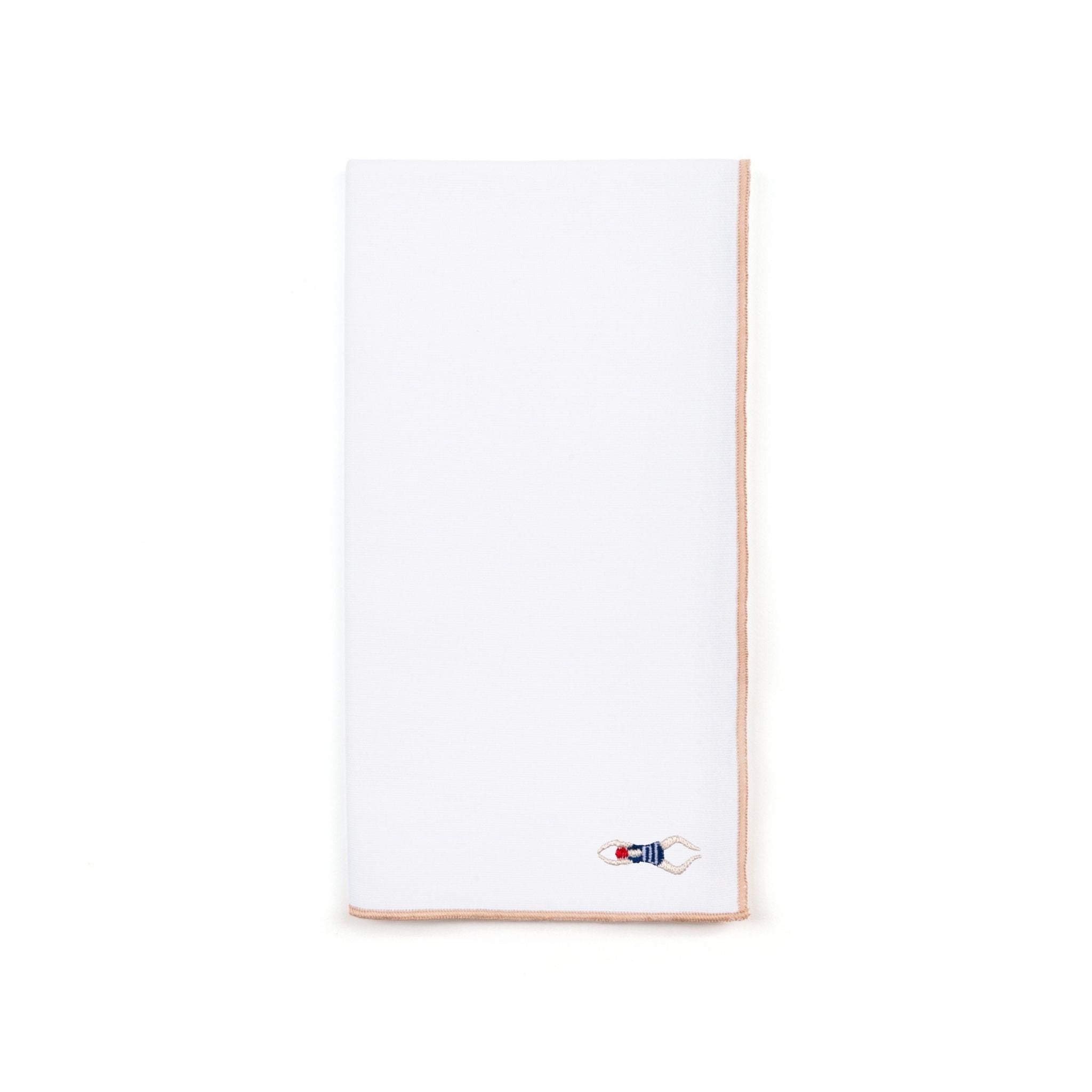 White Nazaré napkins with retro embroidery - Torres Novas