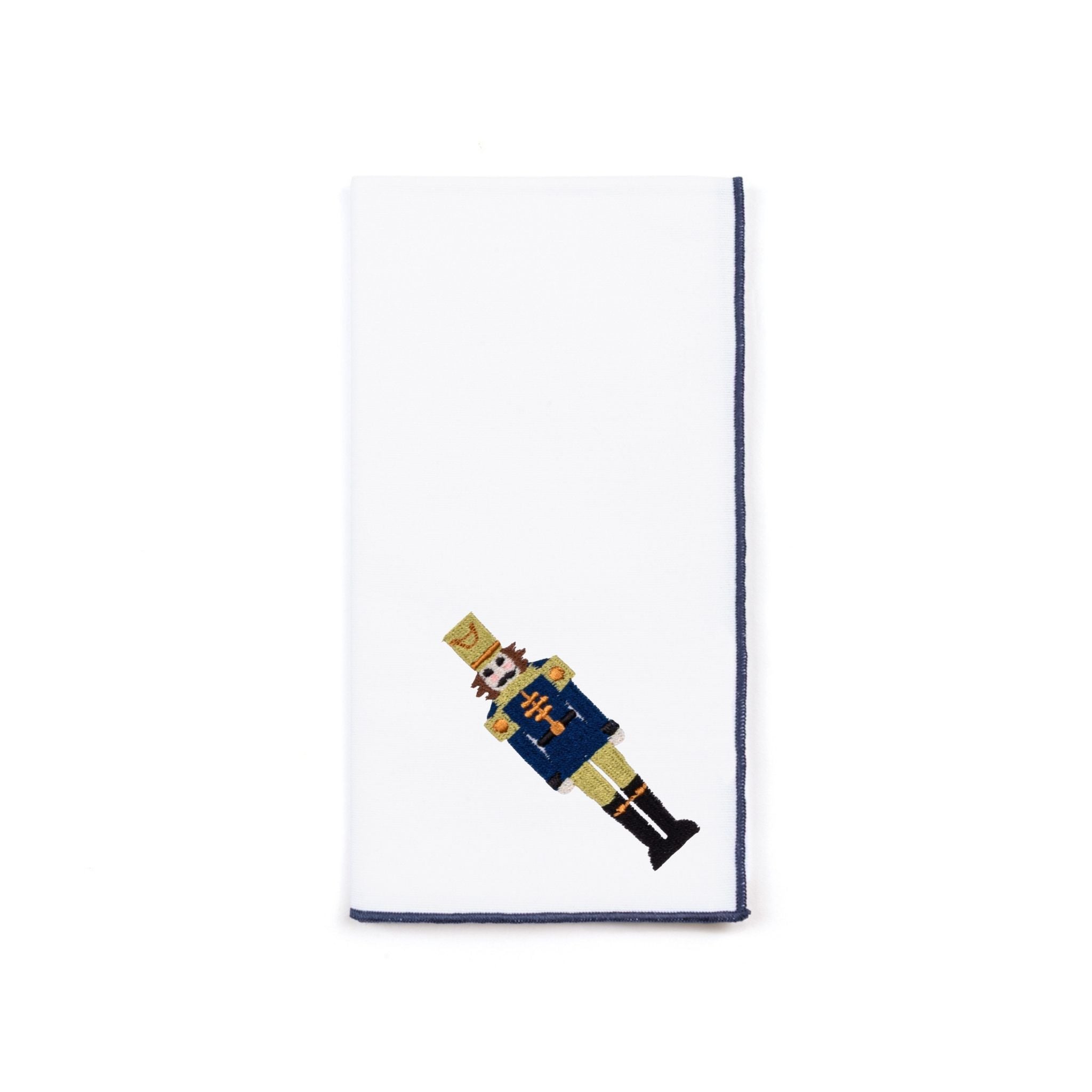 White Nazaré napkins with nutcracker embroidery - Torres Novas