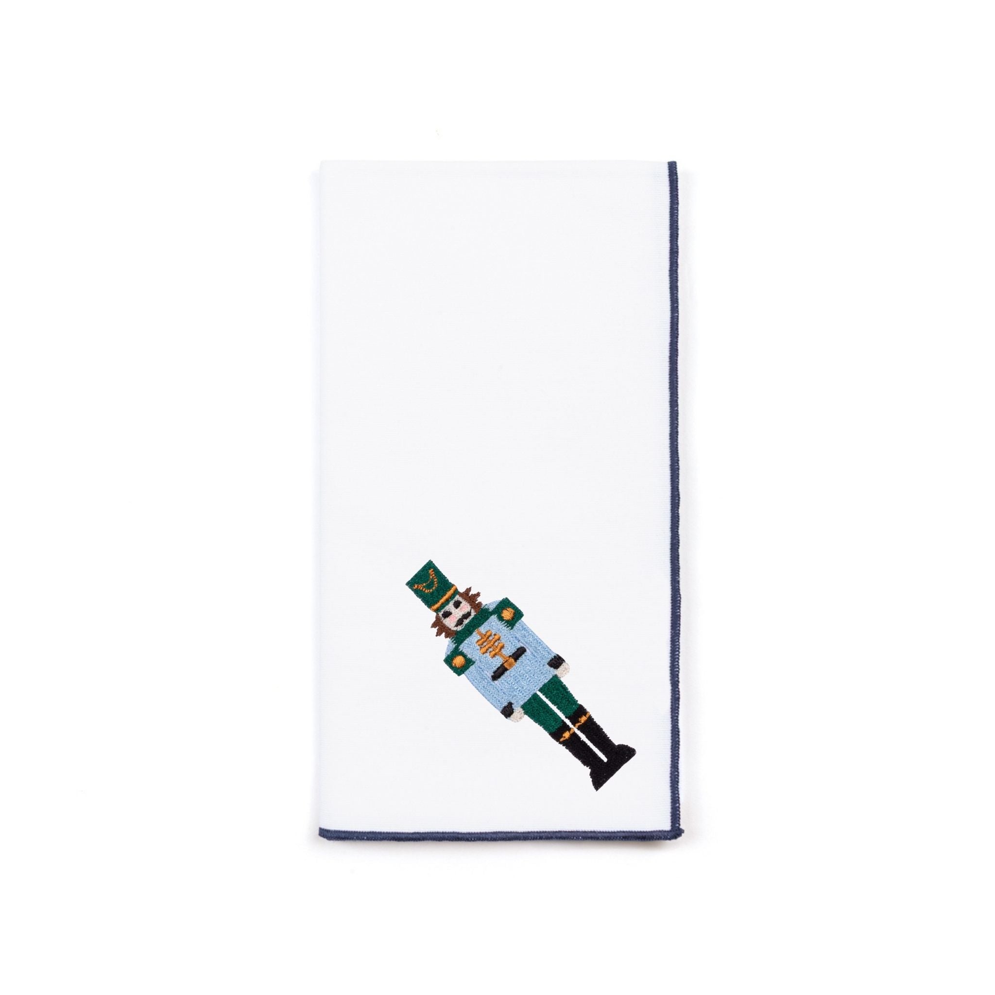 White Nazaré napkins with nutcracker embroidery - Torres Novas