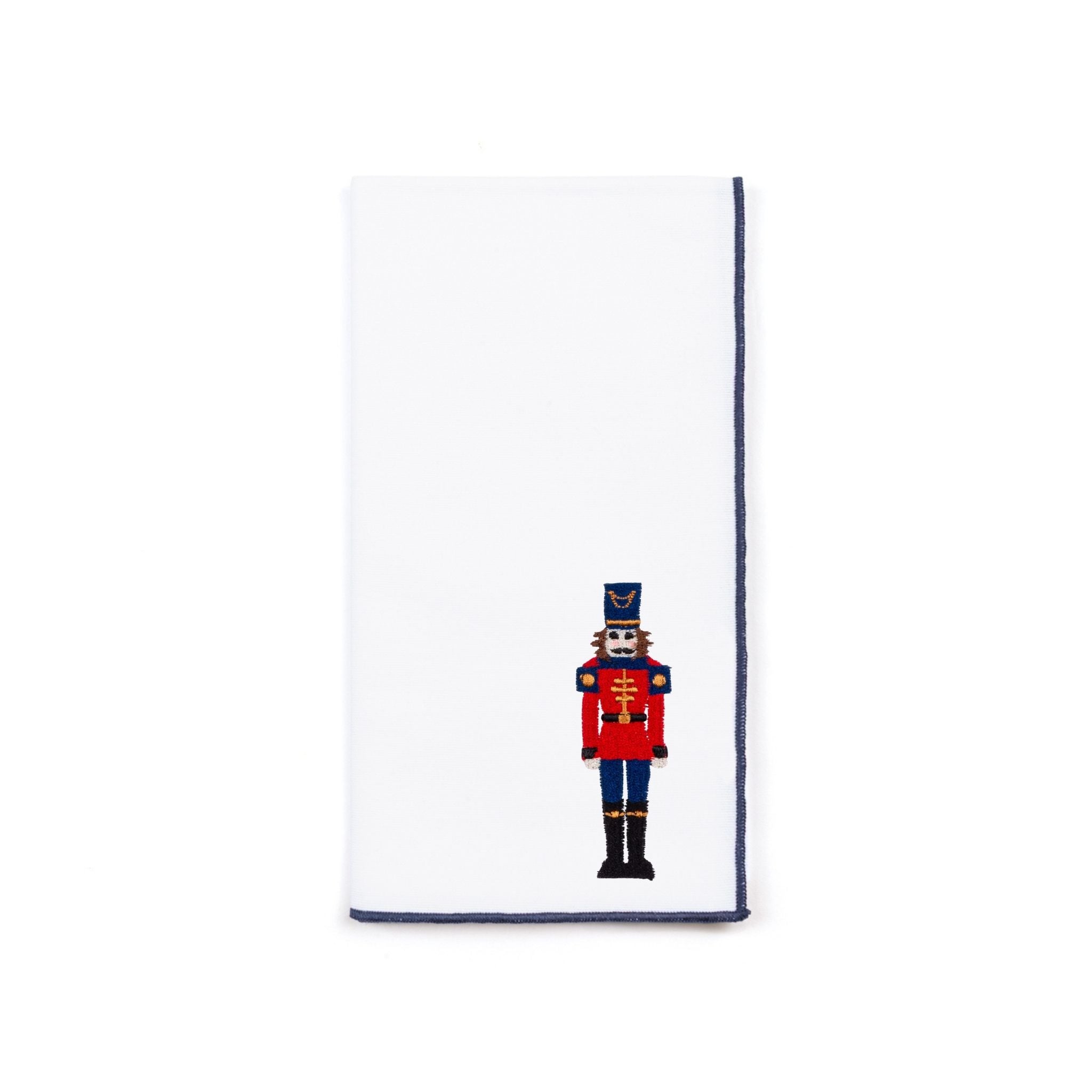 White Nazaré napkins with nutcracker embroidery - Torres Novas