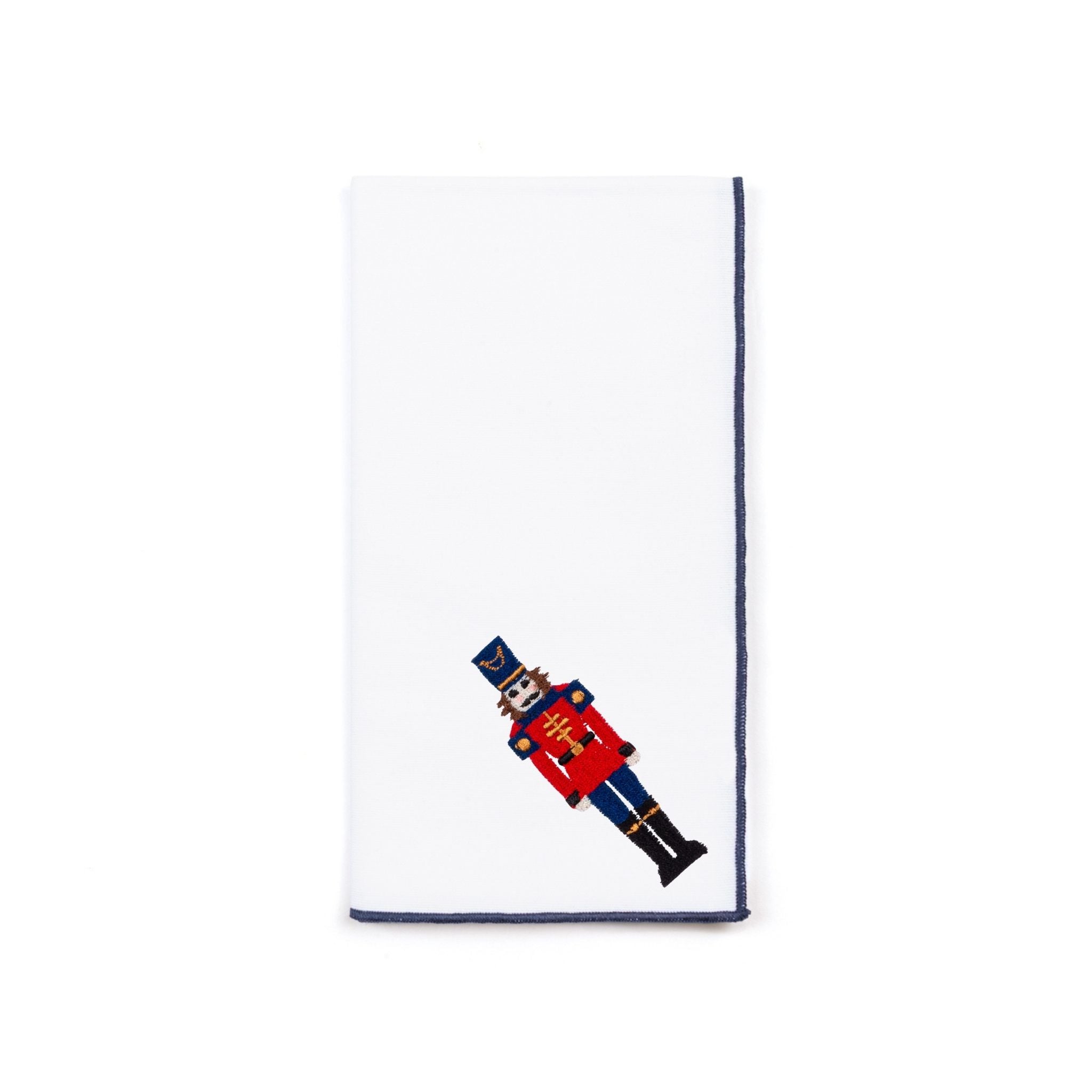 White Nazaré napkins with nutcracker embroidery - Torres Novas