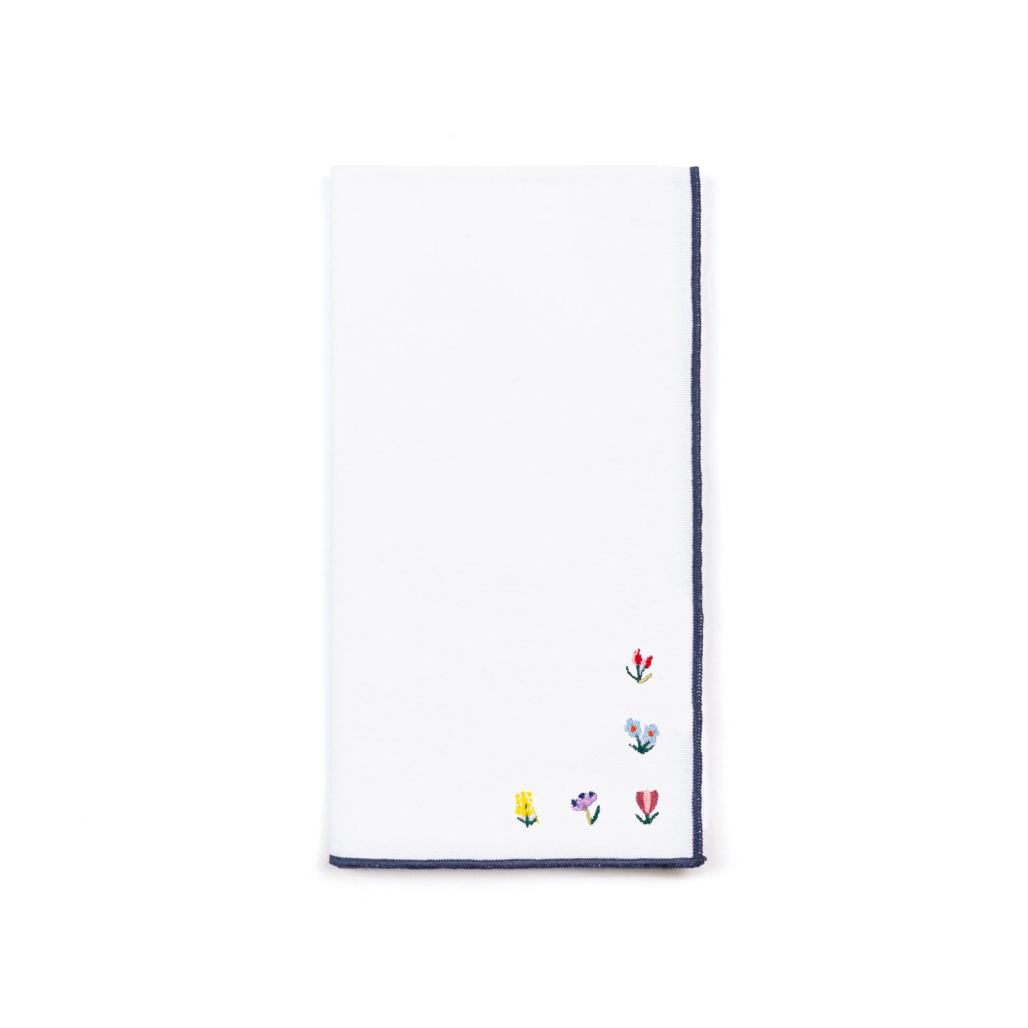 Nazaré white napkins with flower embroidery (POS) - Torres Novas