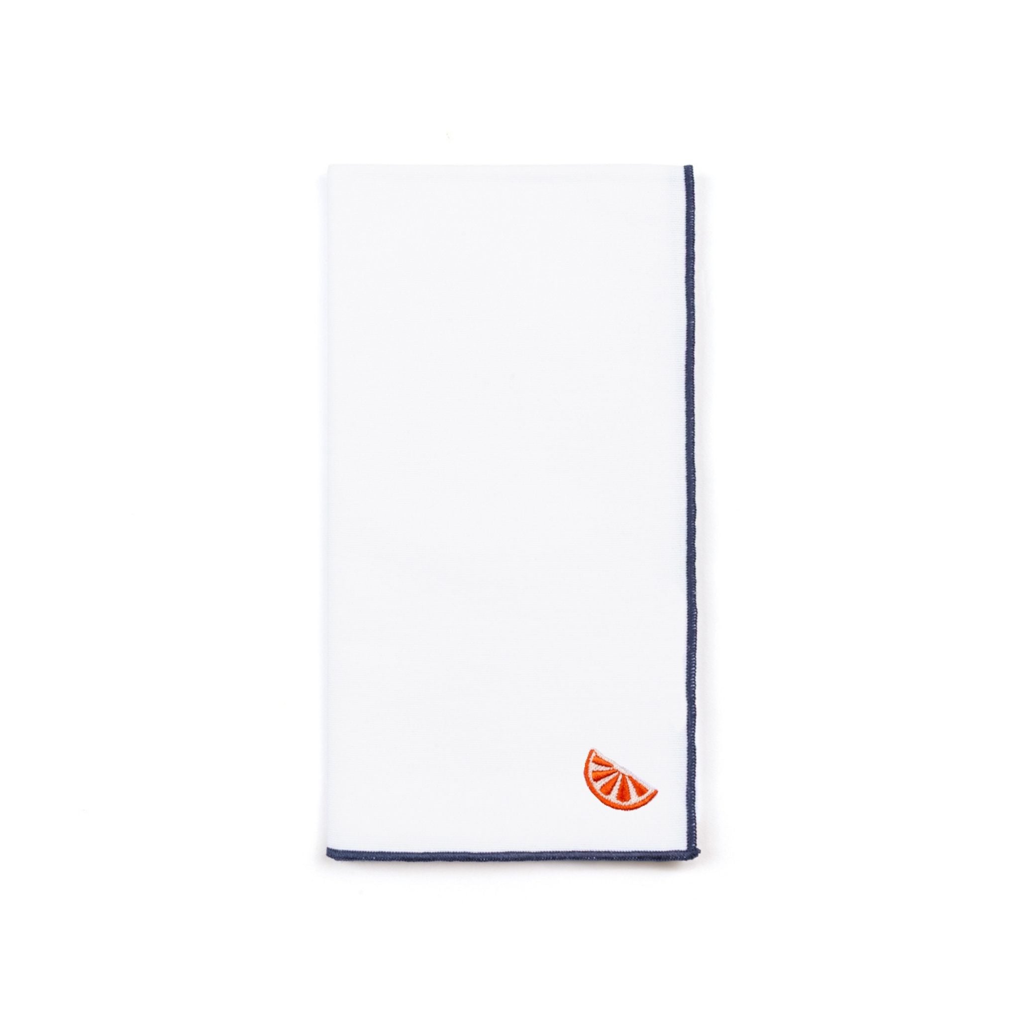 White Nazaré napkins with fruit embroidery - Torres Novas
