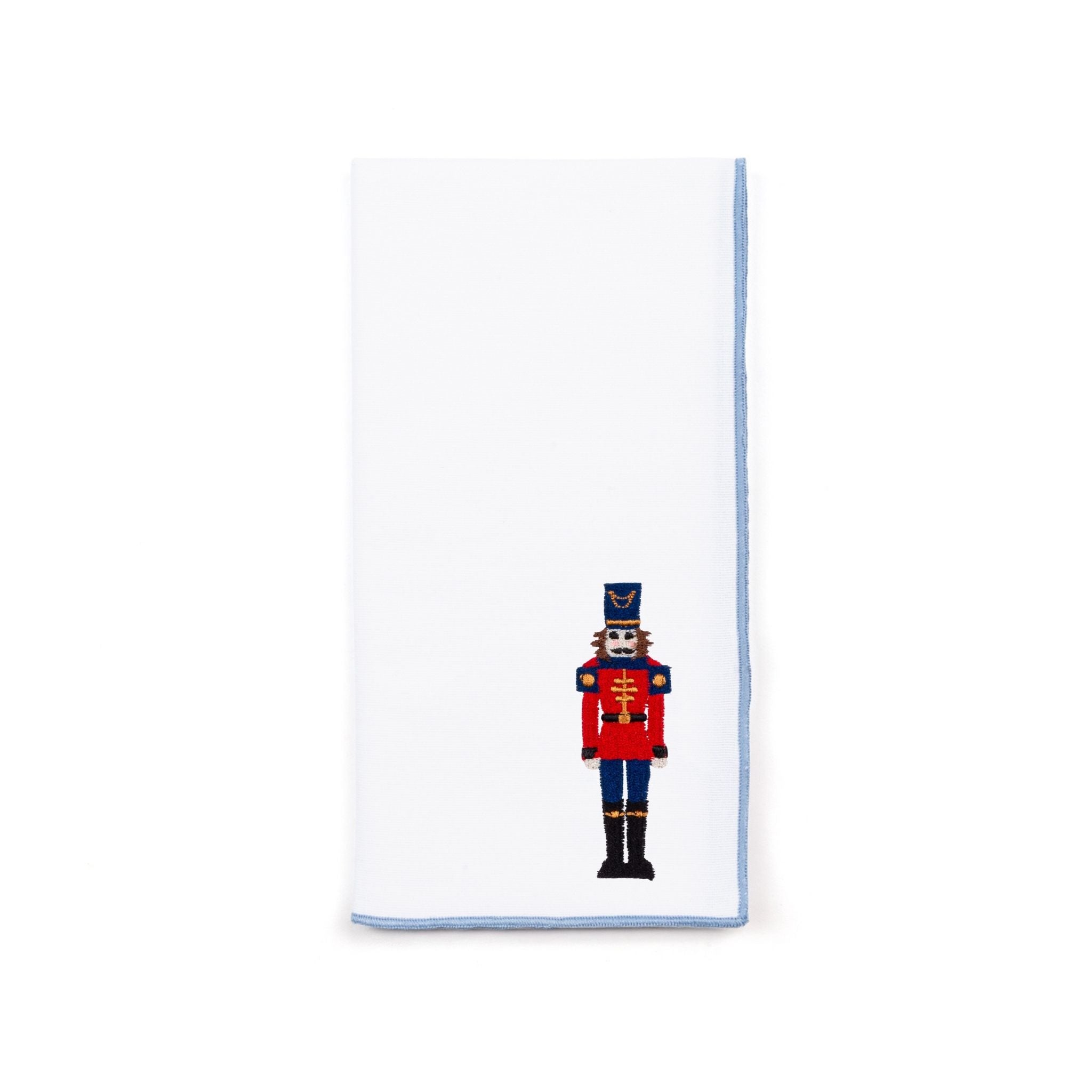 White Nazaré napkins with nutcracker embroidery - Torres Novas