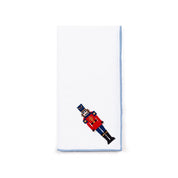 White Nazaré napkins with nutcracker embroidery - Torres Novas