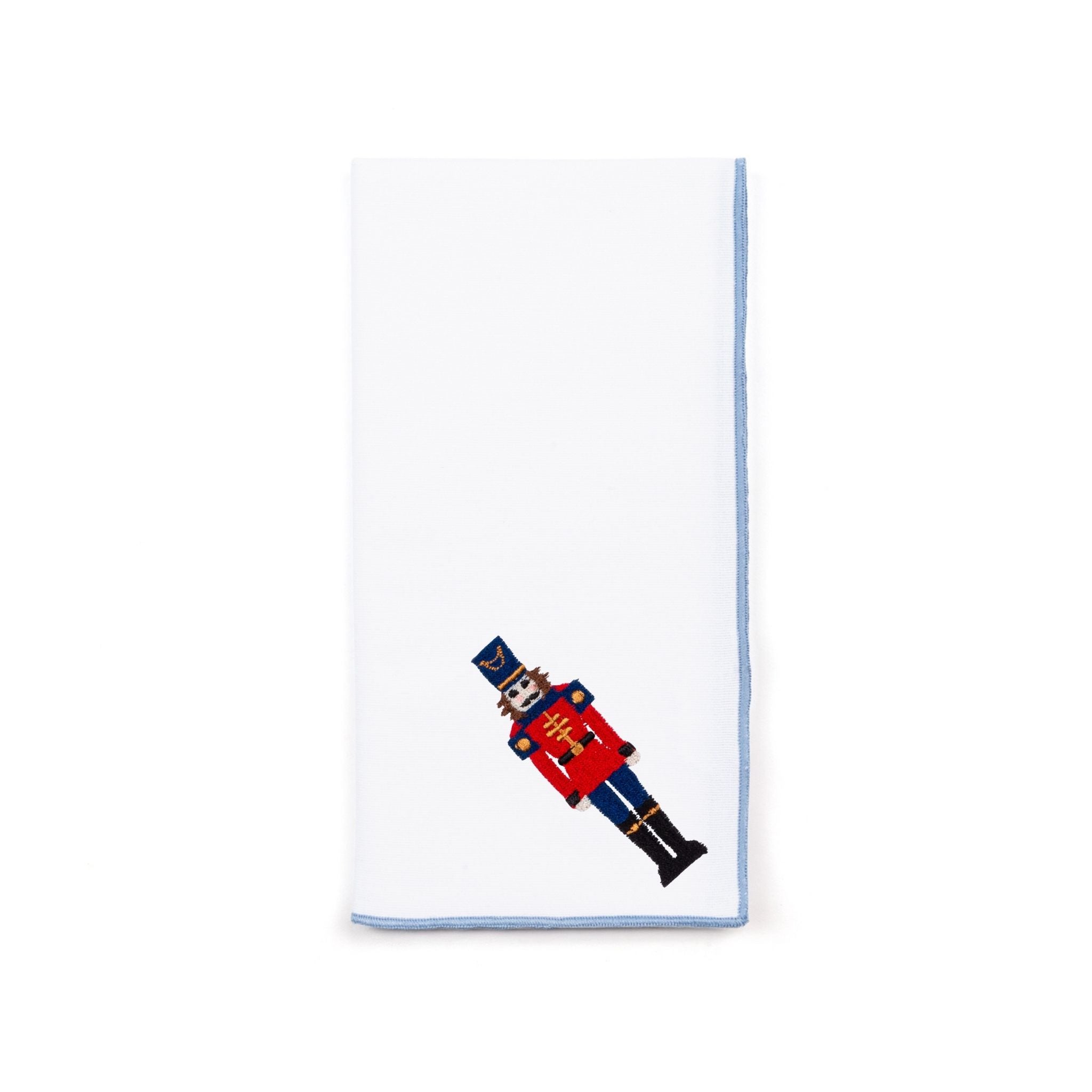 White Nazaré napkins with nutcracker embroidery - Torres Novas