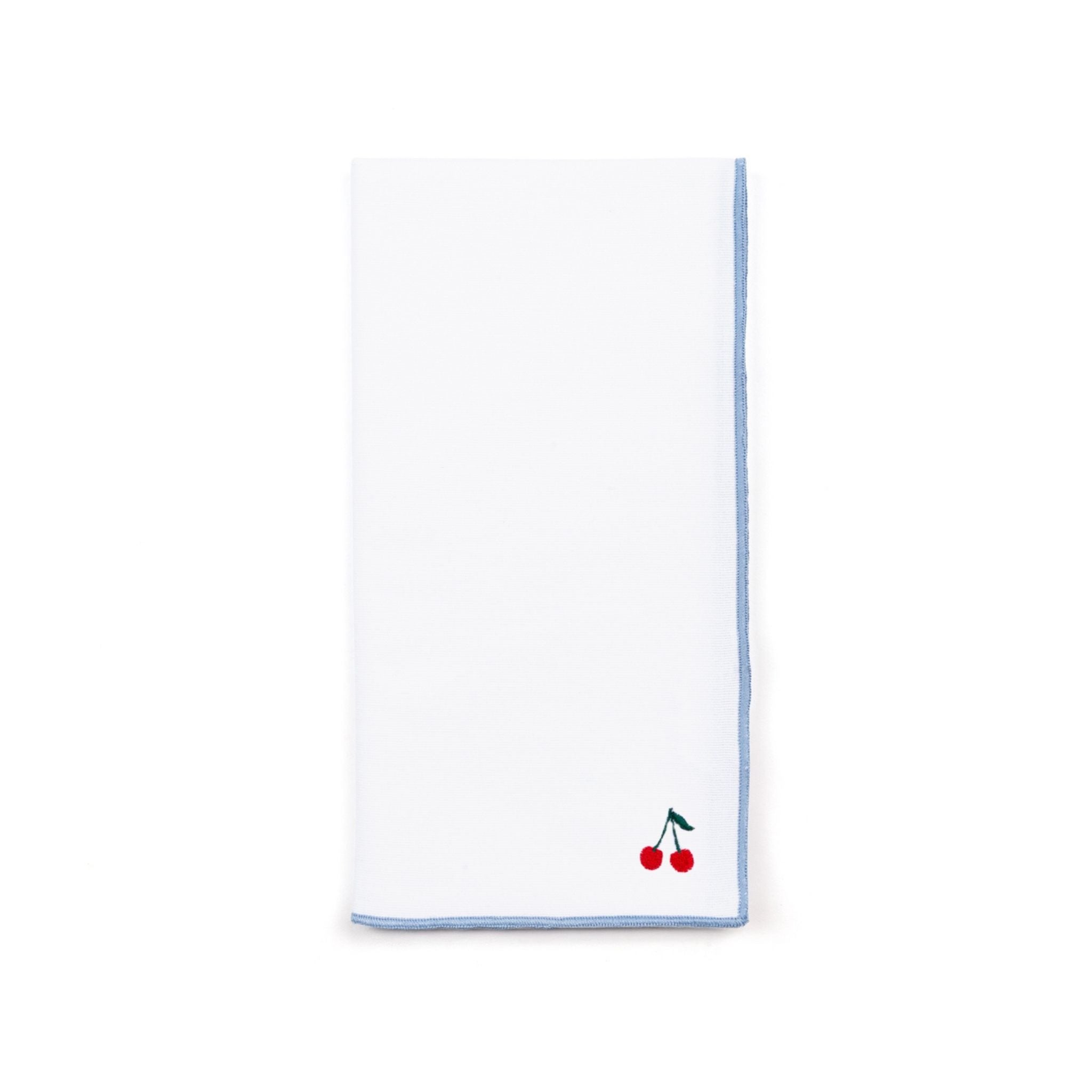 White Nazaré napkins with fruit embroidery - Torres Novas
