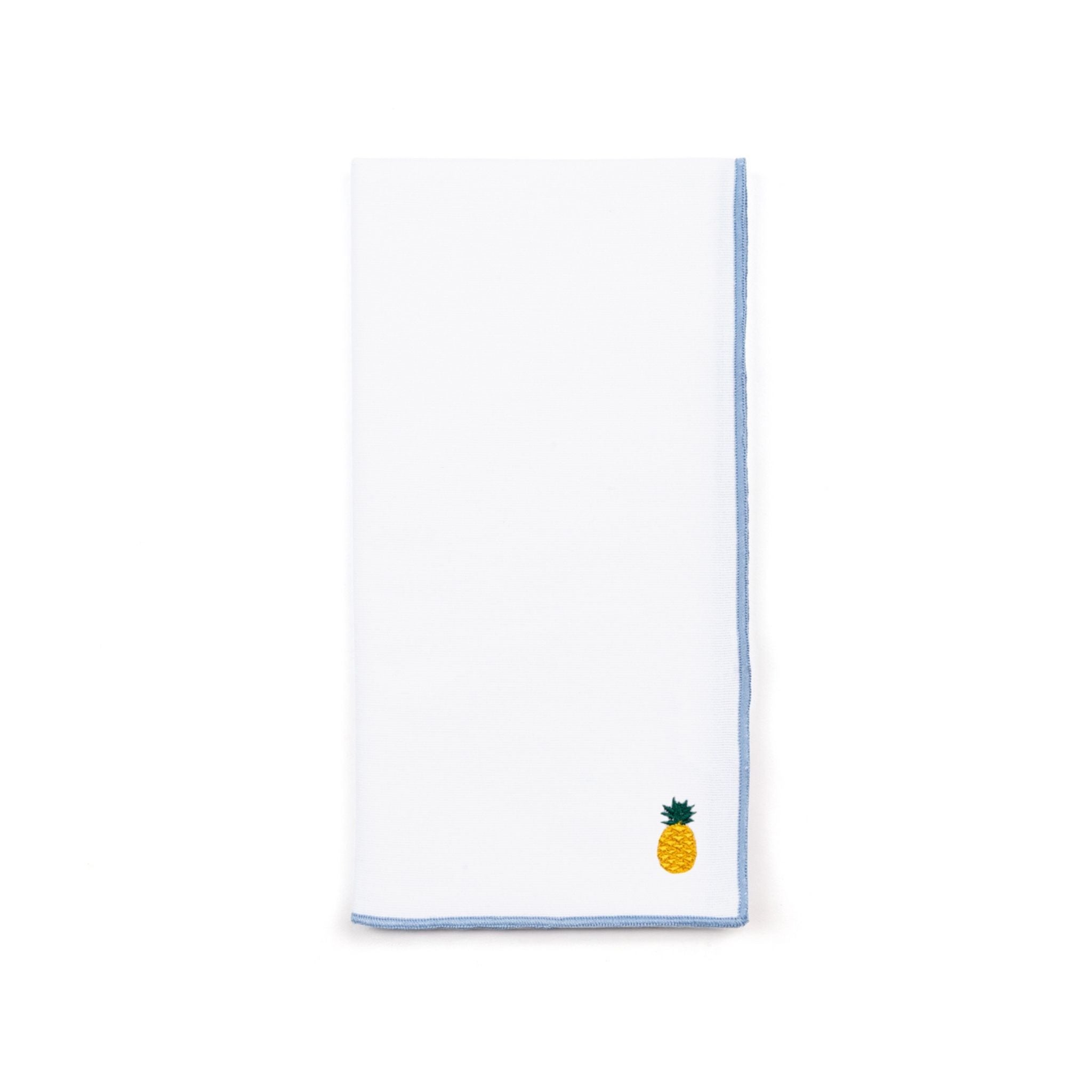 White Nazaré napkins with fruit embroidery - Torres Novas