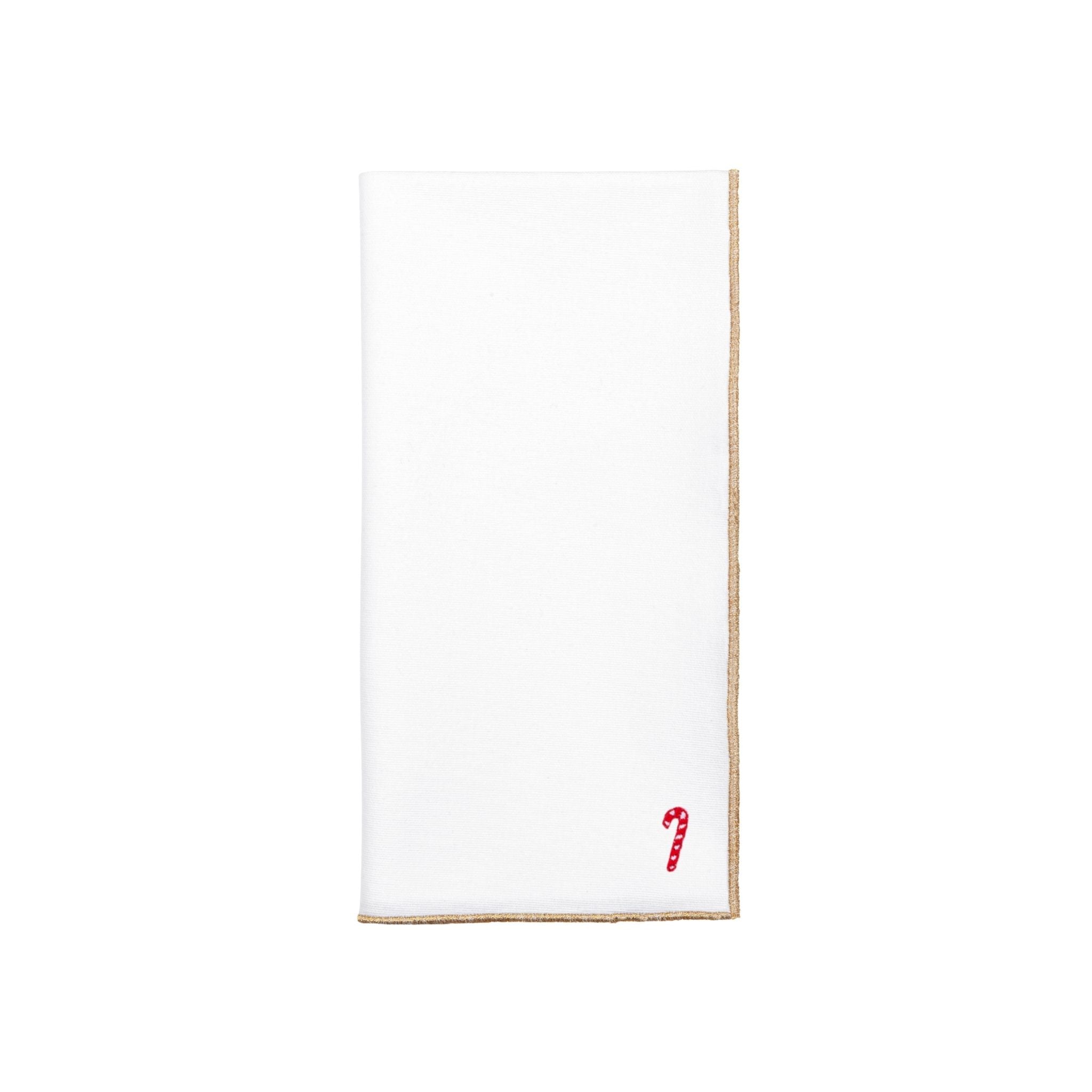 White Nazaré napkins with small christmas embroidery - Torres Novas