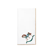 White Nazaré napkins with horse embroidery - Torres Novas