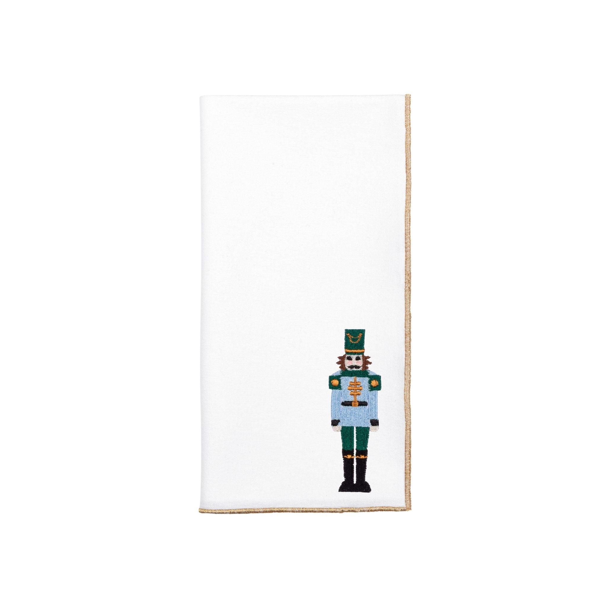 White Nazaré napkins with nutcracker embroidery - Torres Novas