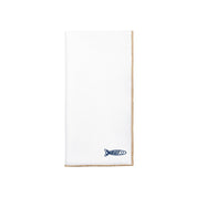 White Nazaré napkins with Portugal embroidery - Torres Novas