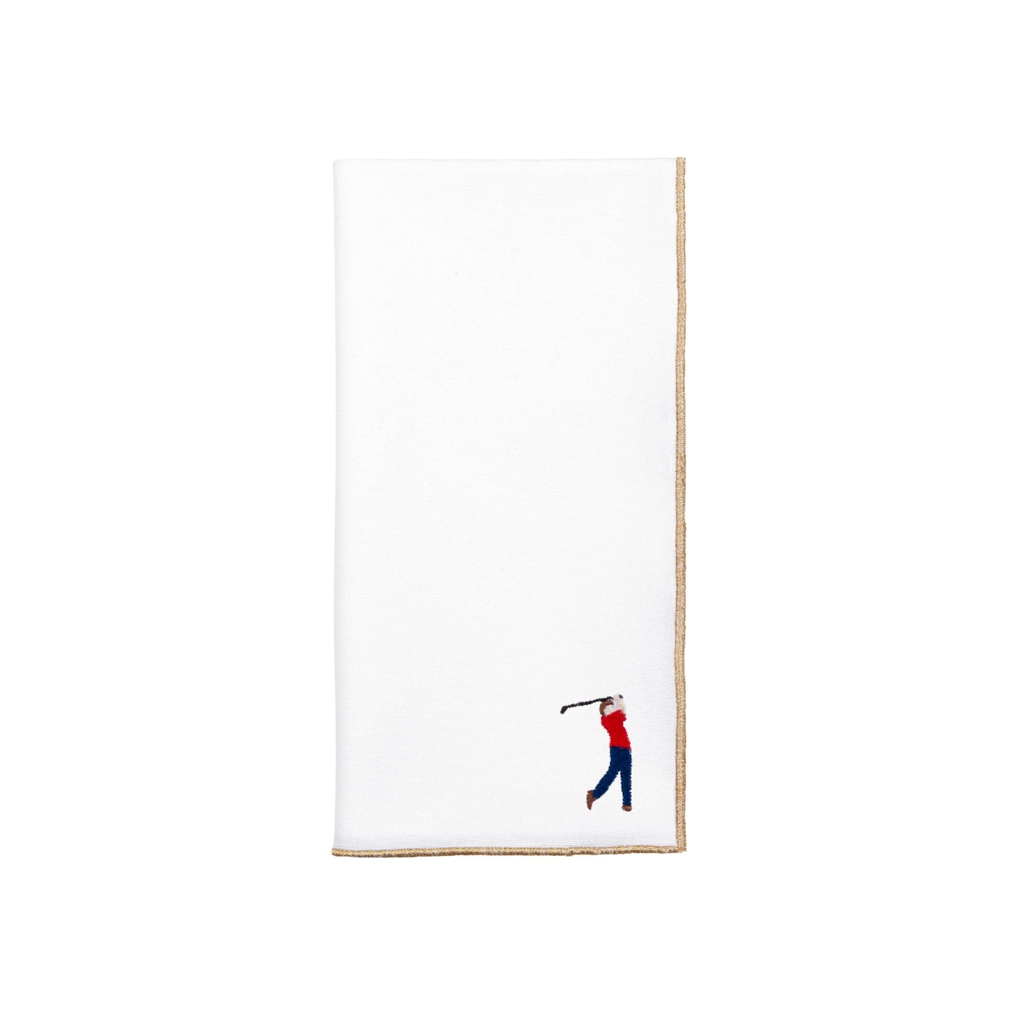 White Nazaré napkins with retro embroidery - Torres Novas