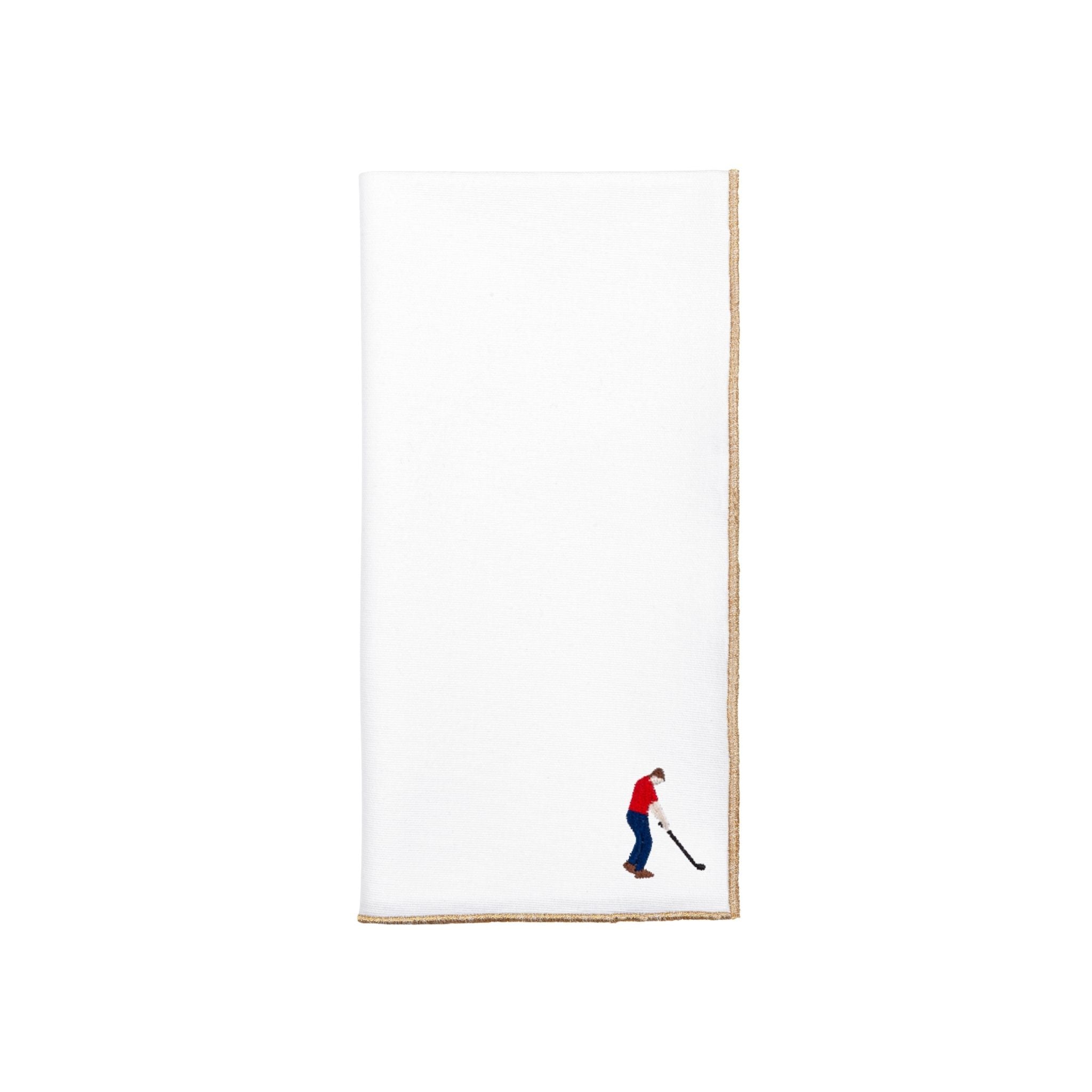White Nazaré napkins with retro embroidery - Torres Novas