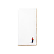 White Nazaré napkins with retro embroidery - Torres Novas