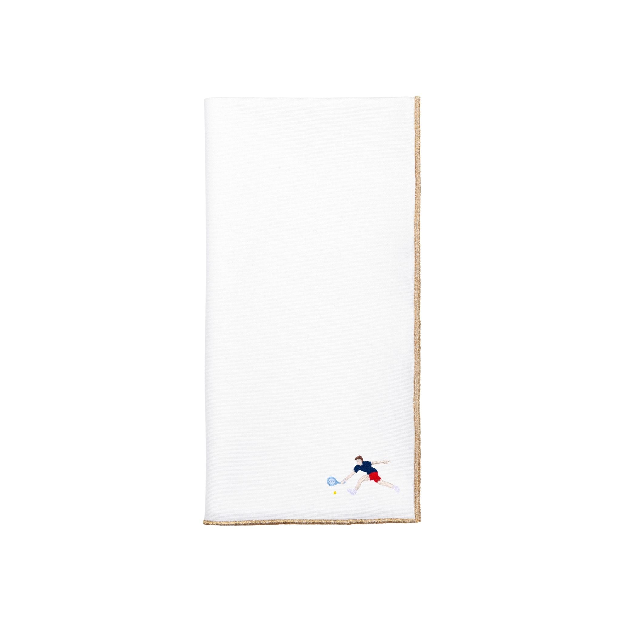 White Nazaré napkins with retro embroidery - Torres Novas