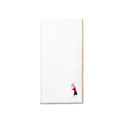 White Nazaré napkins with retro embroidery - Torres Novas
