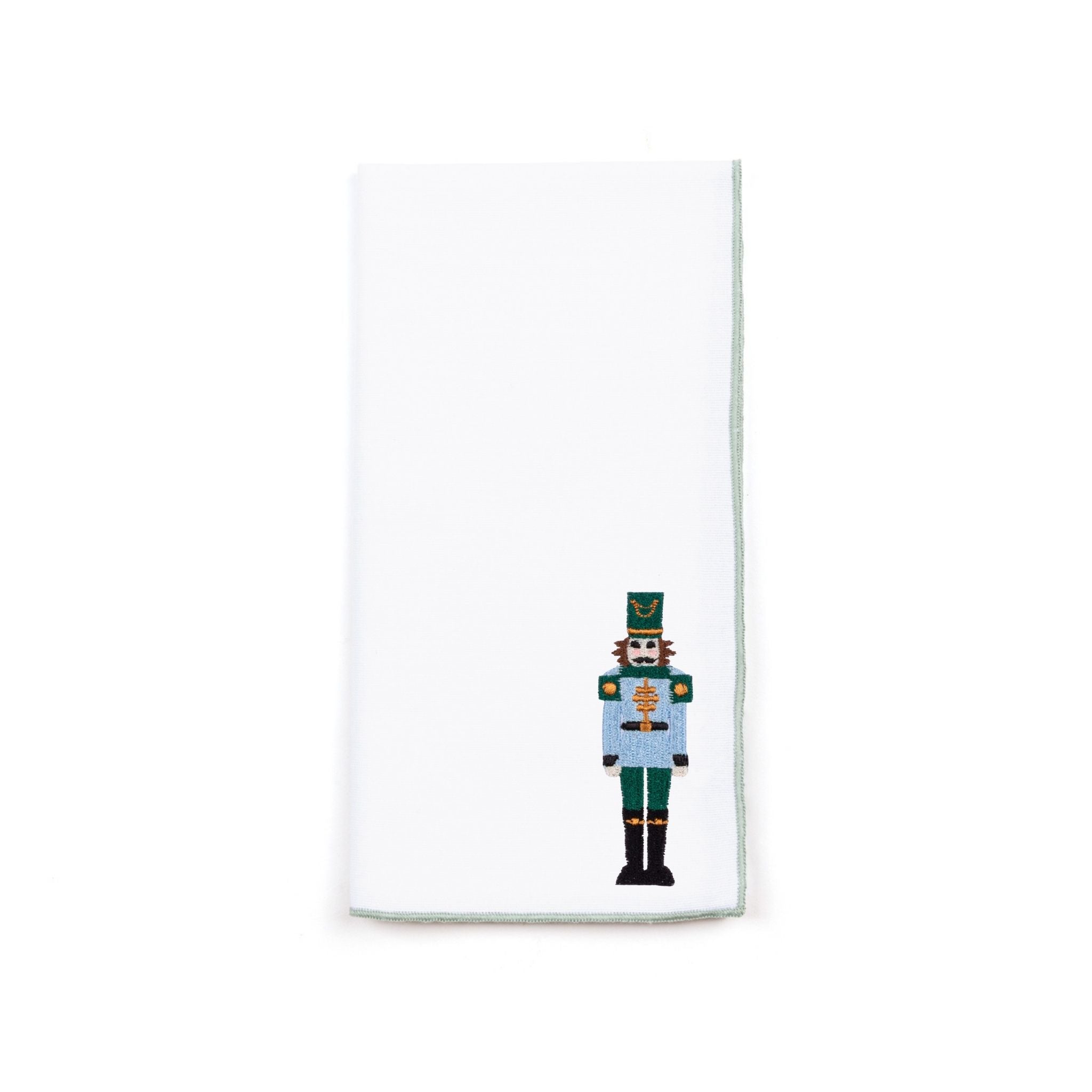 White Nazaré napkins with nutcracker embroidery - Torres Novas