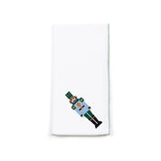 White Nazaré napkins with nutcracker embroidery - Torres Novas