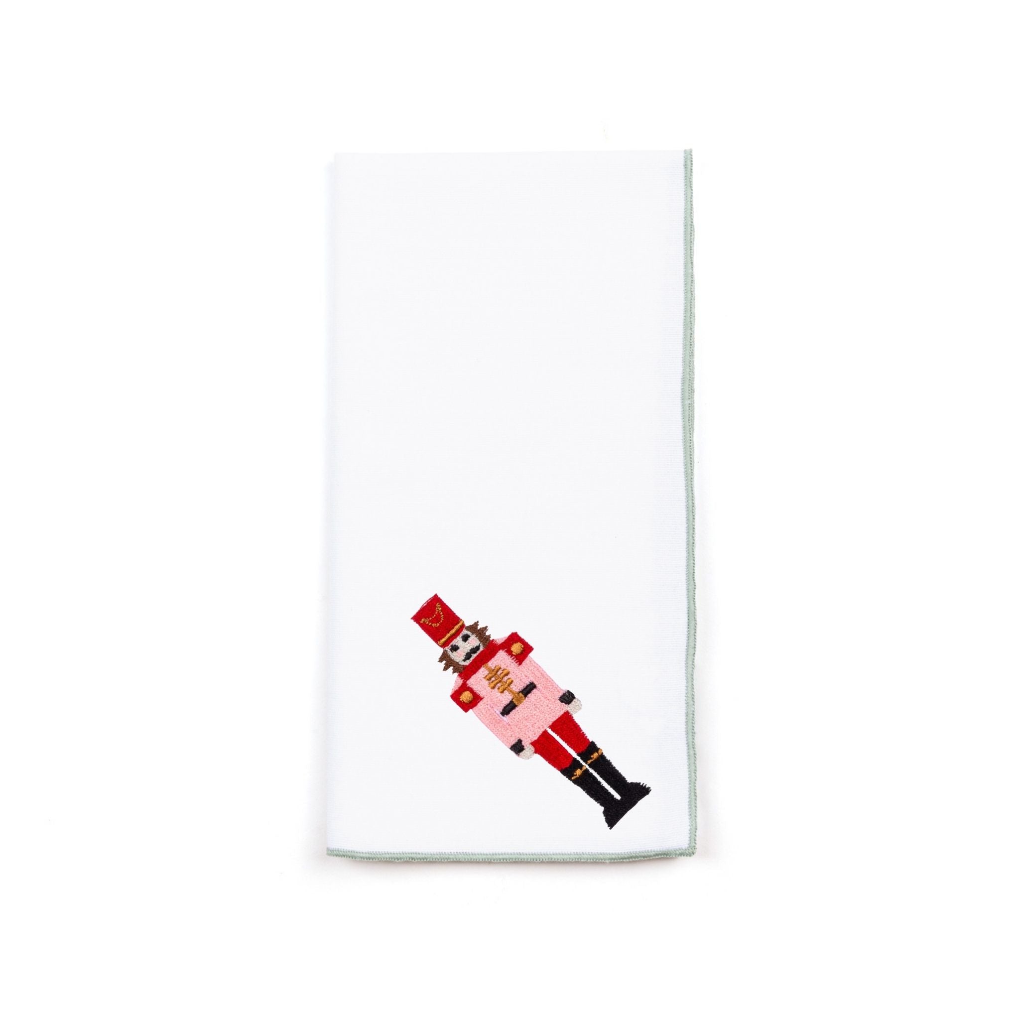 White Nazaré napkins with nutcracker embroidery - Torres Novas
