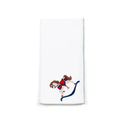White Nazaré napkins with horse embroidery - Torres Novas