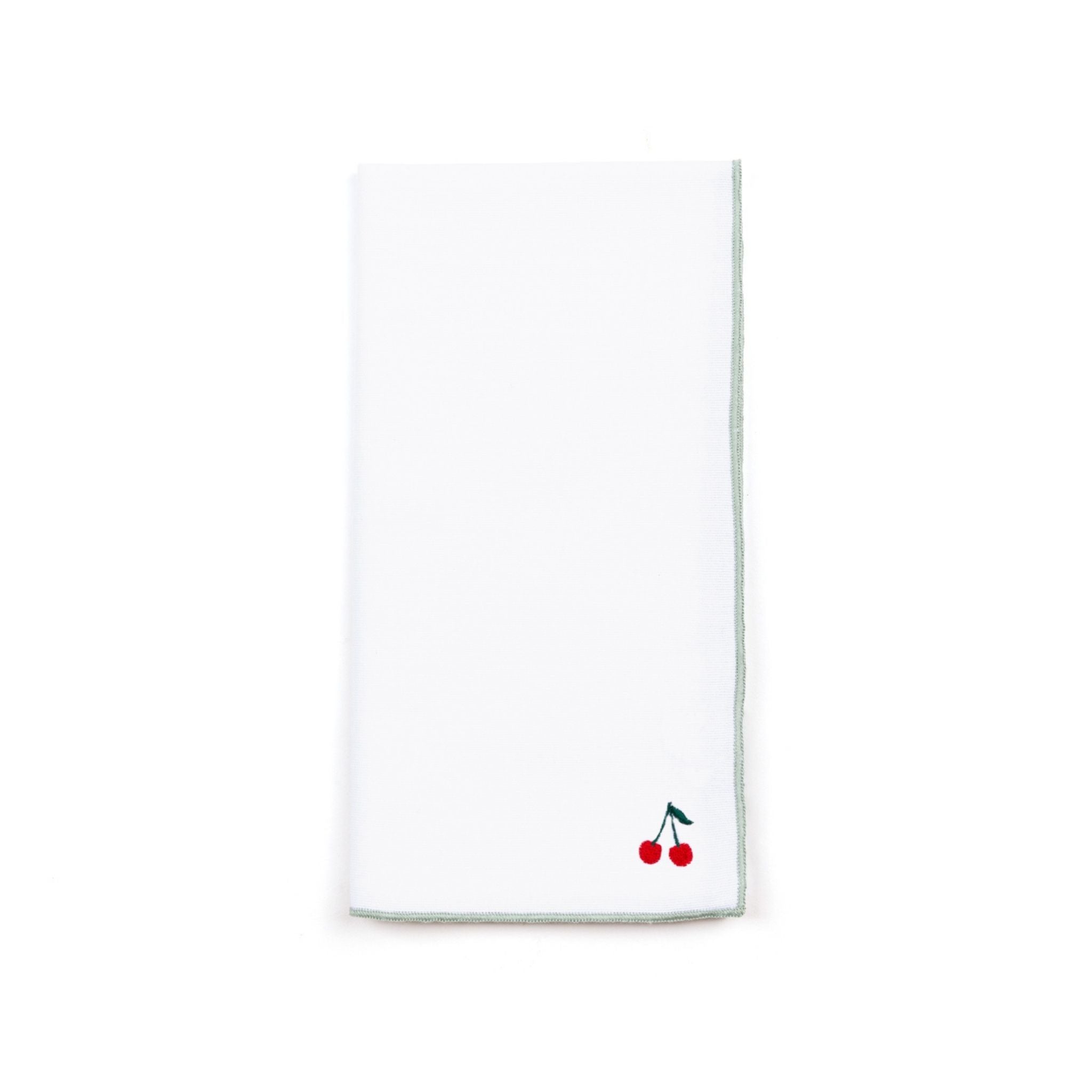 White Nazaré napkins with fruit embroidery - Torres Novas