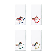 White Nazaré napkins with horse embroidery - Torres Novas