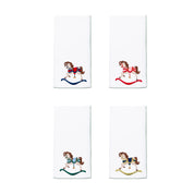 White Nazaré napkins with horse embroidery - Torres Novas