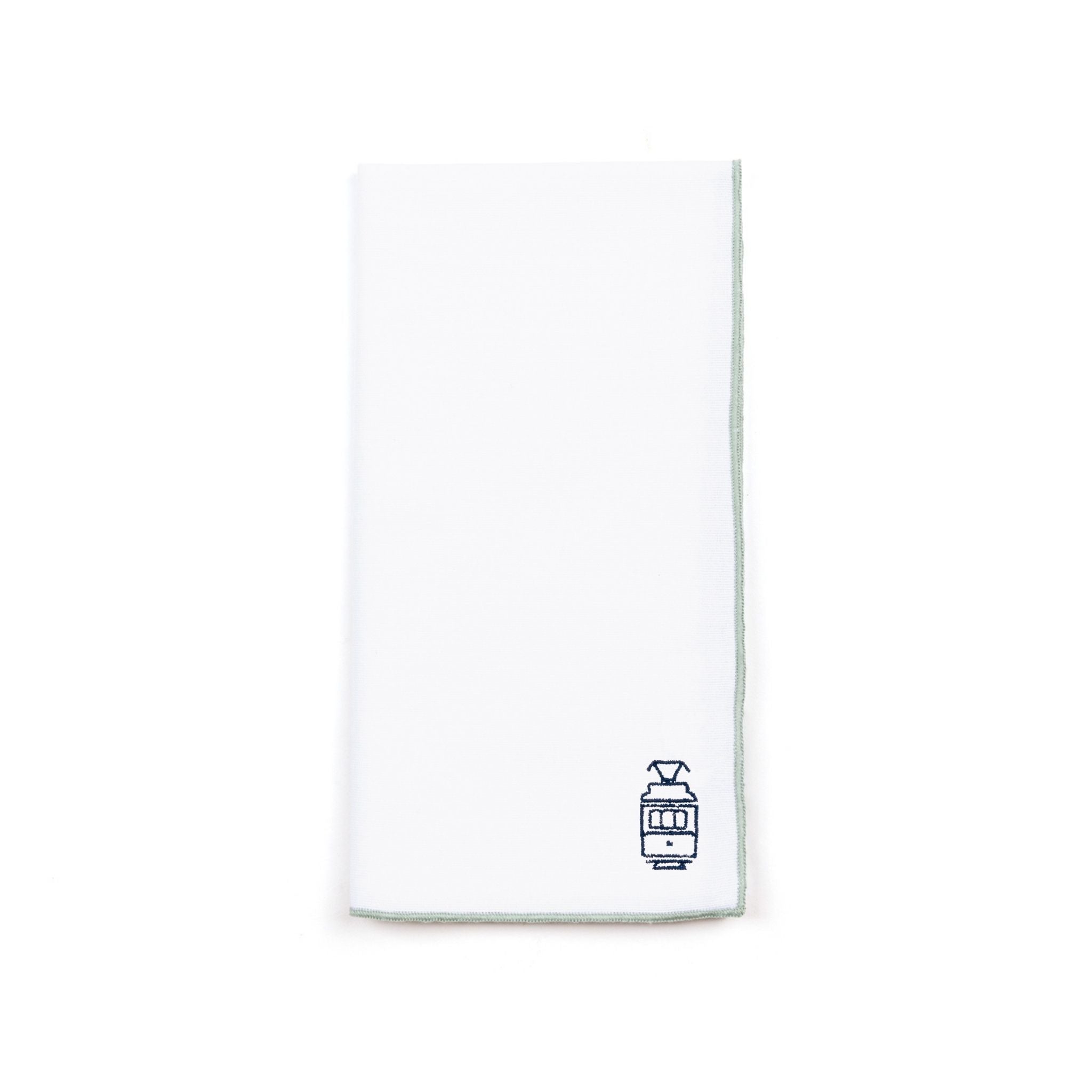 White Nazaré napkins with Portugal embroidery - Torres Novas