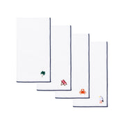 White Nazaré napkins with summer embroidery - Torres Novas
