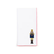 White Nazaré napkins with nutcracker embroidery - Torres Novas