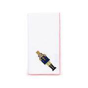 White Nazaré napkins with nutcracker embroidery - Torres Novas