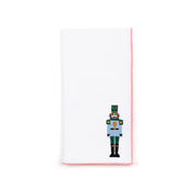 White Nazaré napkins with nutcracker embroidery - Torres Novas