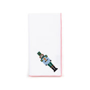 White Nazaré napkins with nutcracker embroidery - Torres Novas