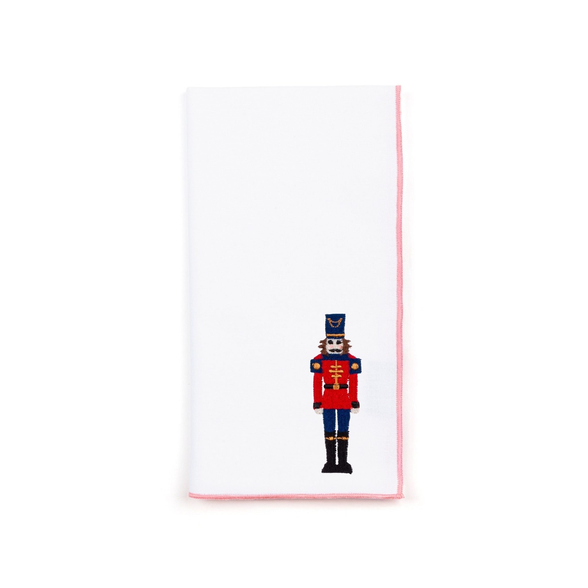 White Nazaré napkins with nutcracker embroidery - Torres Novas