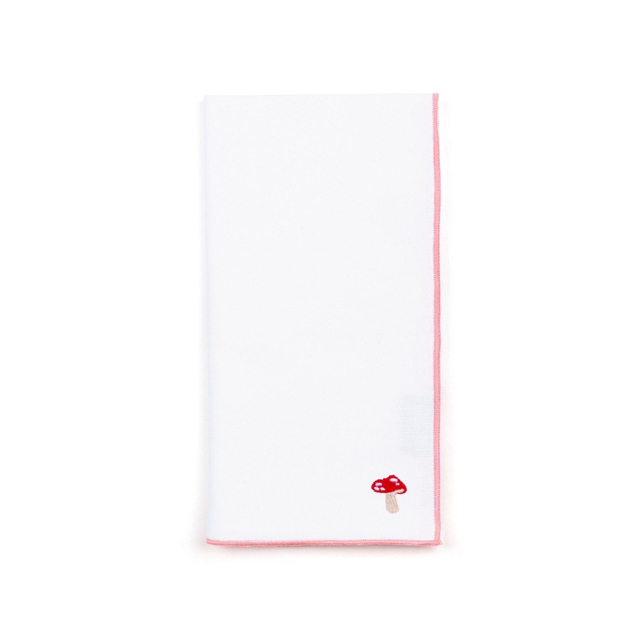 White Nazaré napkins with autumn embroidery - Torres Novas