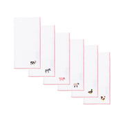 White Nazaré napkins with farm embroidery - Torres Novas