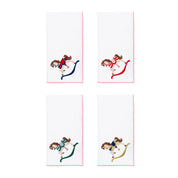 White Nazaré napkins with horse embroidery - Torres Novas