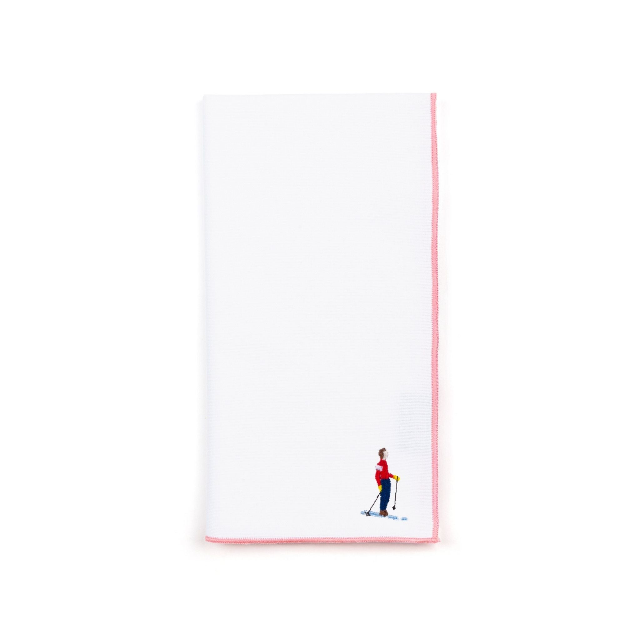 White Nazaré napkins with retro embroidery - Torres Novas